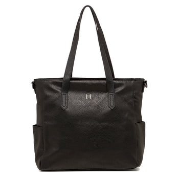 Borsa a spalla nera da donna con chiusura a zip Lora Ferres, Borse e accessori Donna, SKU b511001400, Immagine 0